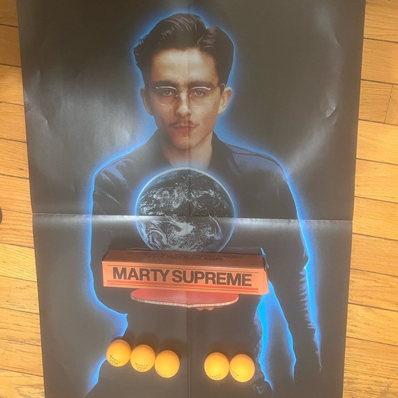 MARTY SUPREME Premiere Ping Pong Balls & Movie Poster Exclusive A24 NEW NY Dream - Picture 9 of 9